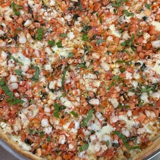 Bruschetta Garlic Knot Pizza