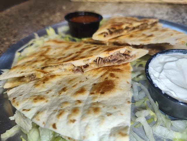 Cheese Quesadilla.