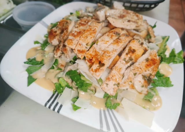 Chicken Caesar Salad.