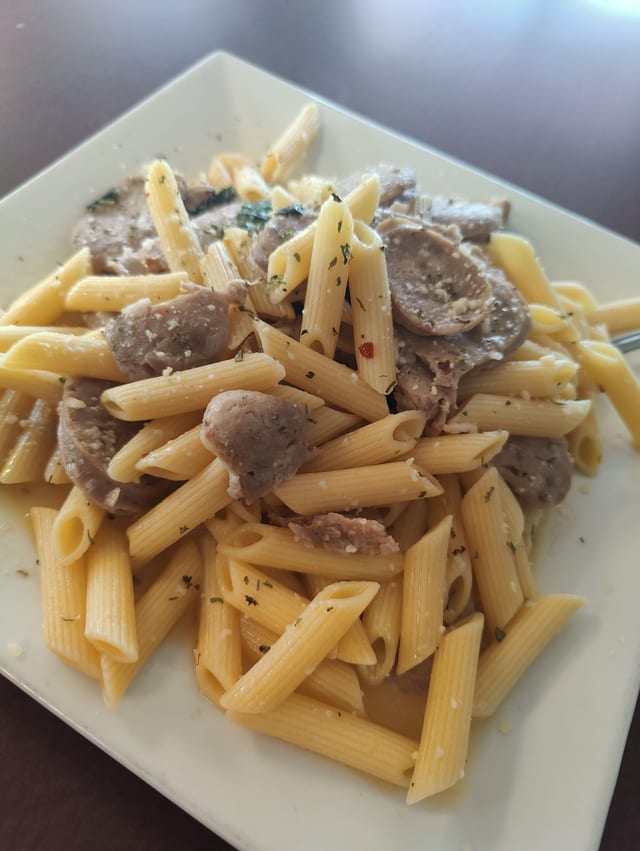 Pasta with Sausage.