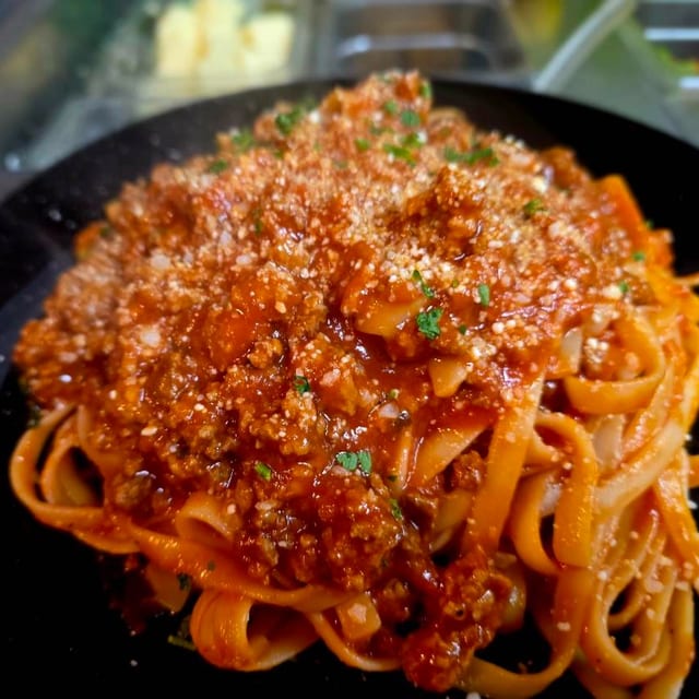 Pasta with Meat Sauce.