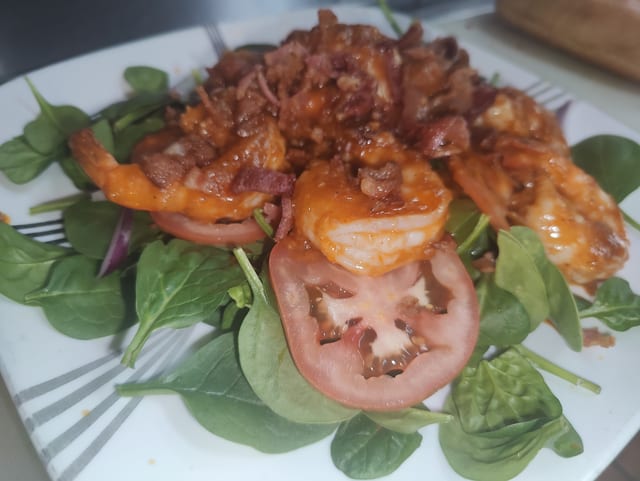 Sriracha Shrimp Salad.