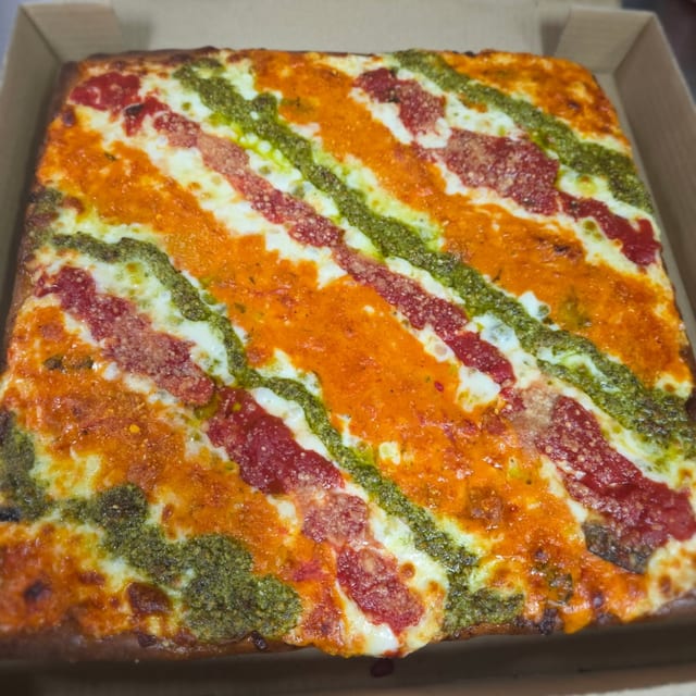 Chicago Square Pizza.