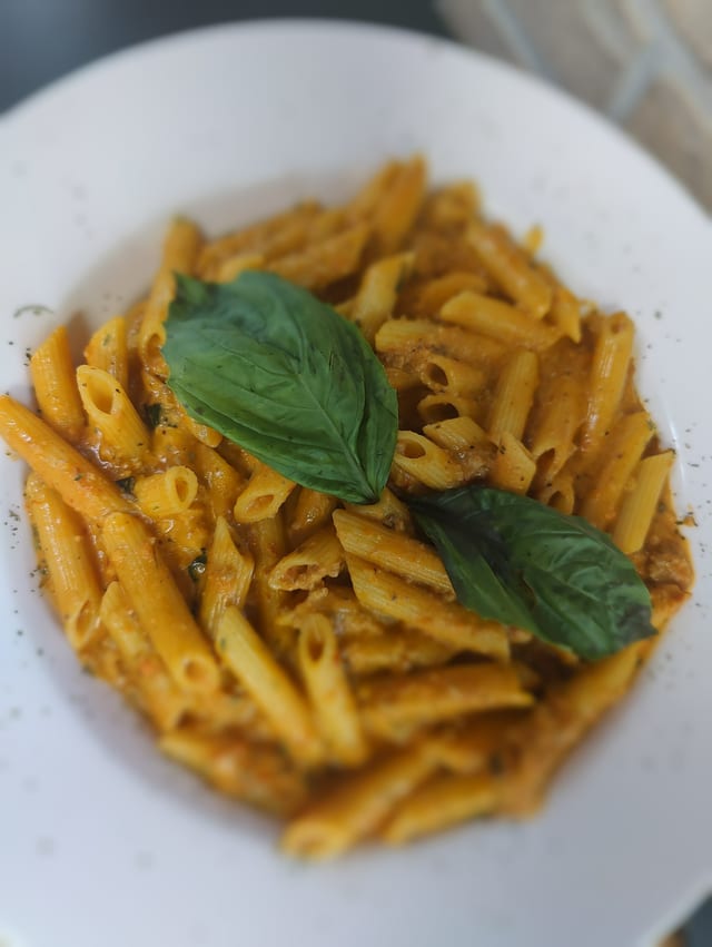 Pasta with Vodka Sauce.