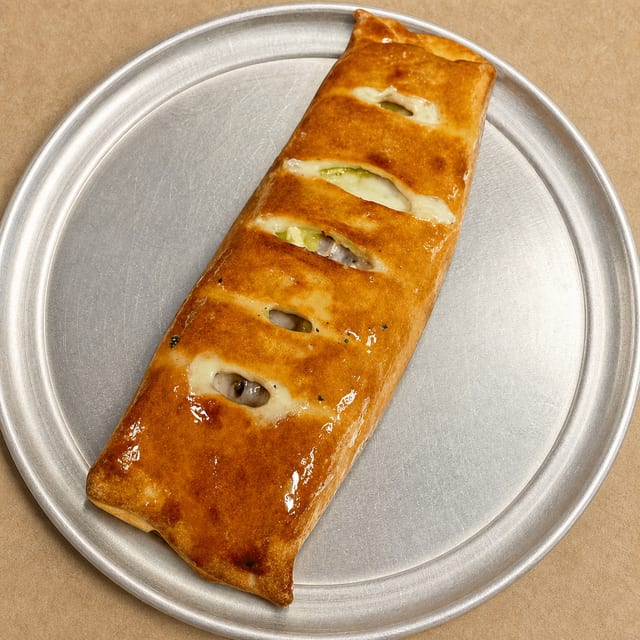 Bacon, Chicken, & Ranch Stromboli.