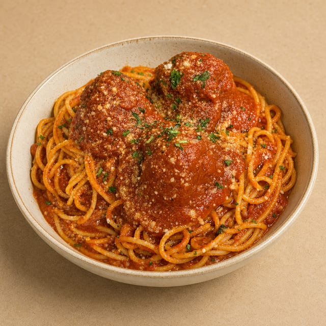 Pasta with Meatballs.
