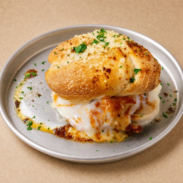 Chicken Chipotle Garlic Knots Sandwich.