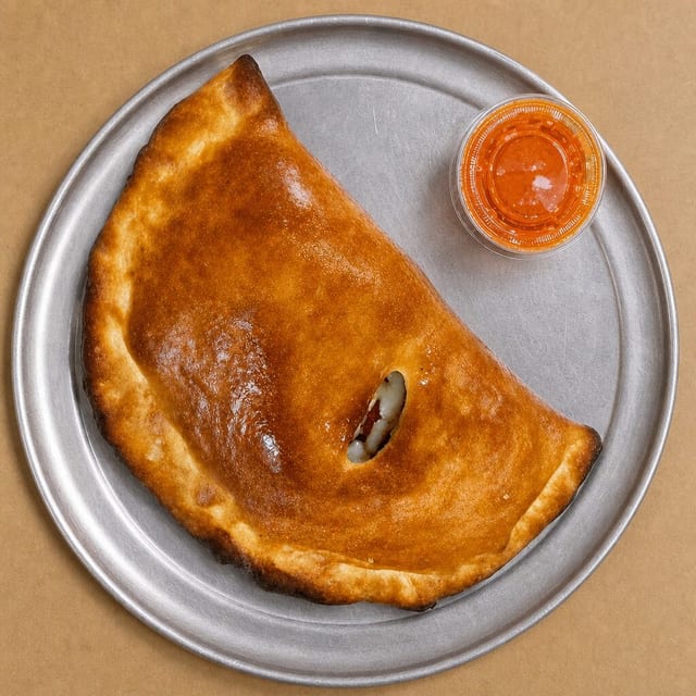 Ricotta & Mozzarella Cheese Calzone.