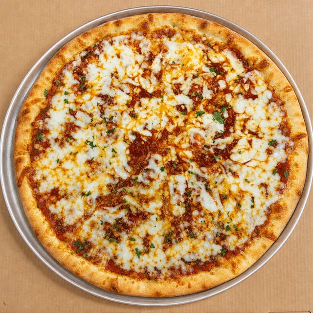 Shrimp Fra Diablo Garlic Knot Pizza.