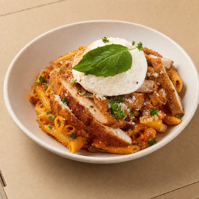 Pasta Bread Bowl Gnocchi Burrata.