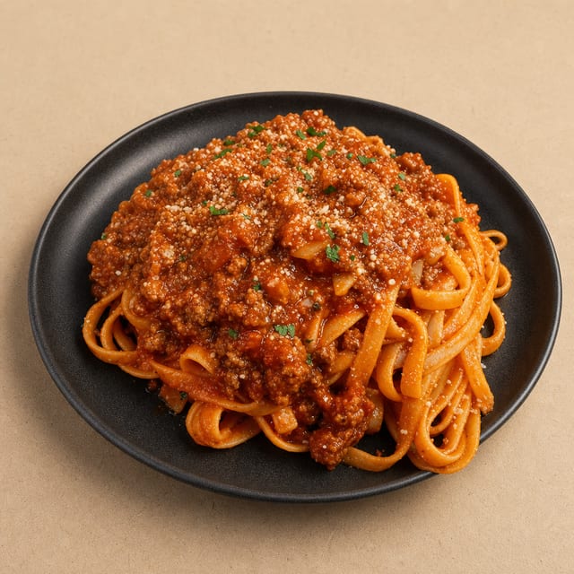 Pasta with Meat Sauce.