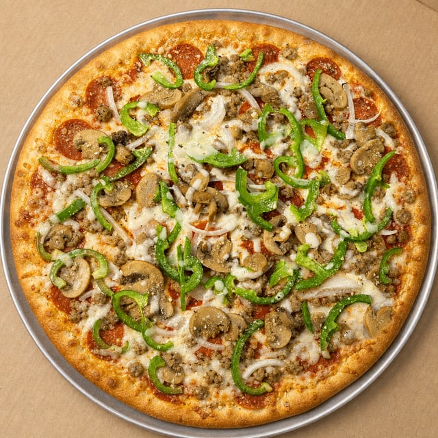 Buona Special Garlic Knot Pizza.
